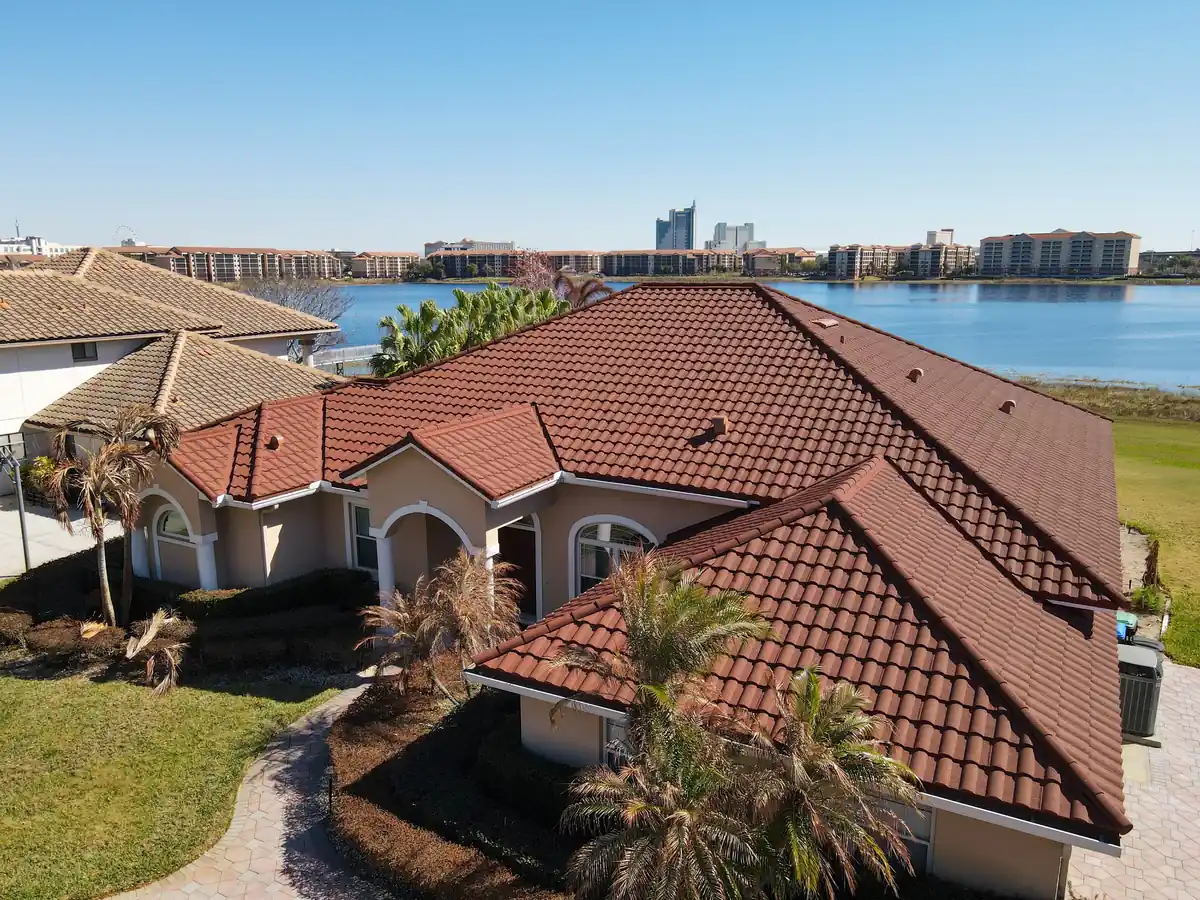 Stone-coated metal roof on an Orlando, Florida home